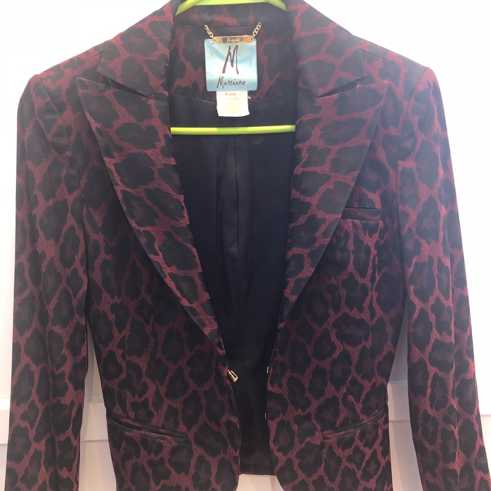 COPY - Guess by Marciano Red/Black Leopard Blazer